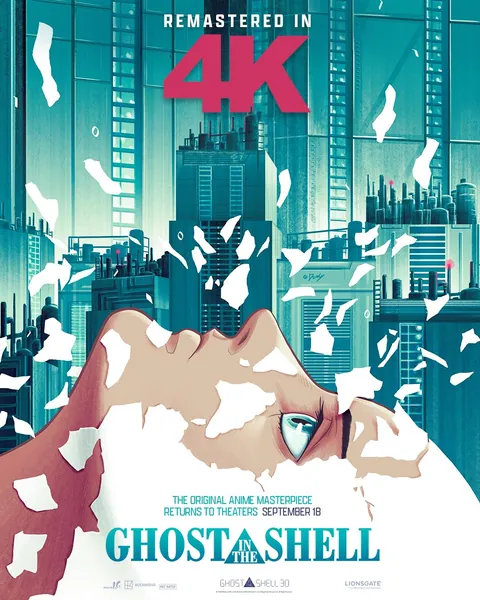 Official 30th Anniversary Poster for 'Ghost in the Shell'

