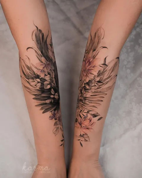 Scars cover up. by @karolinaszymanska_tattoo from Poland 🤍