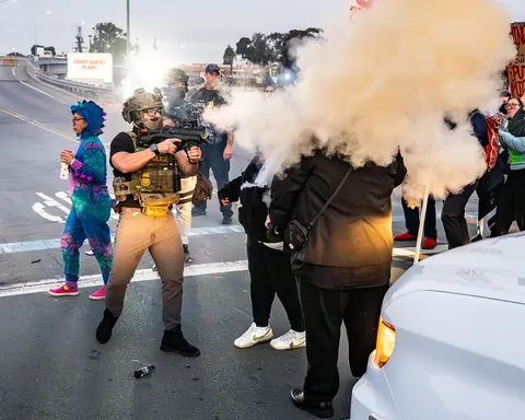 Protests in Oakland Yesterday [OC]