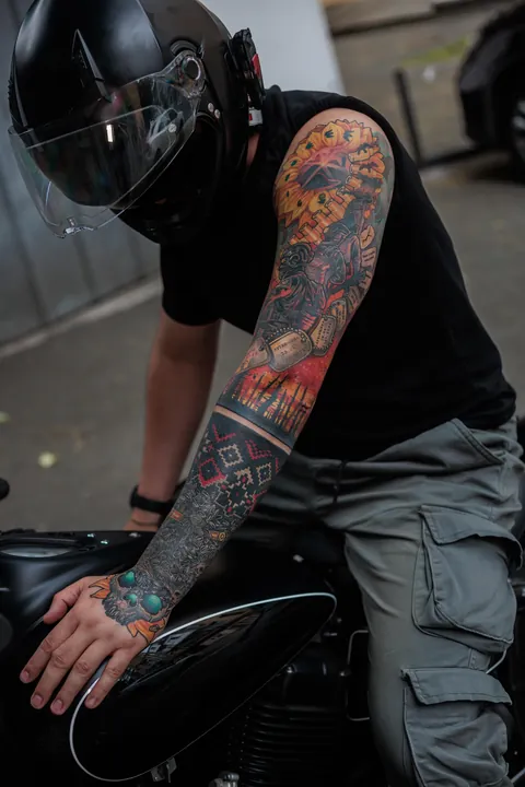 Andrii Moroz. Ukraine 2025. Fully healed. Forearm is coverup.