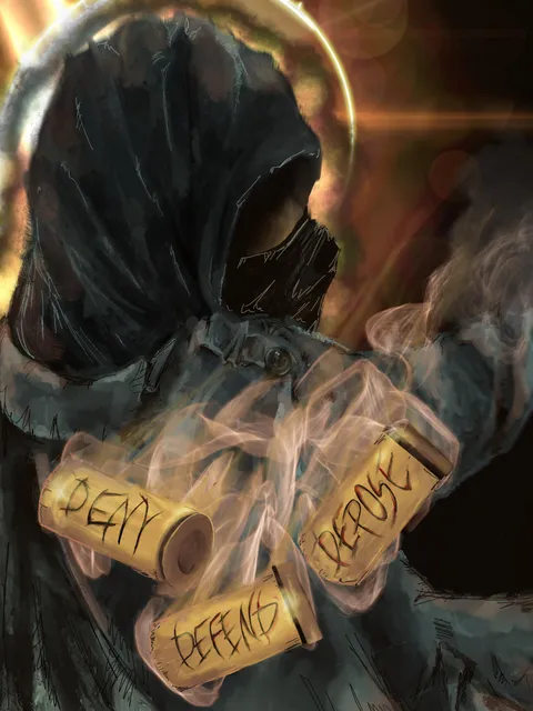 The Adjuster, with_mi, Procreate/digital paint, 2024