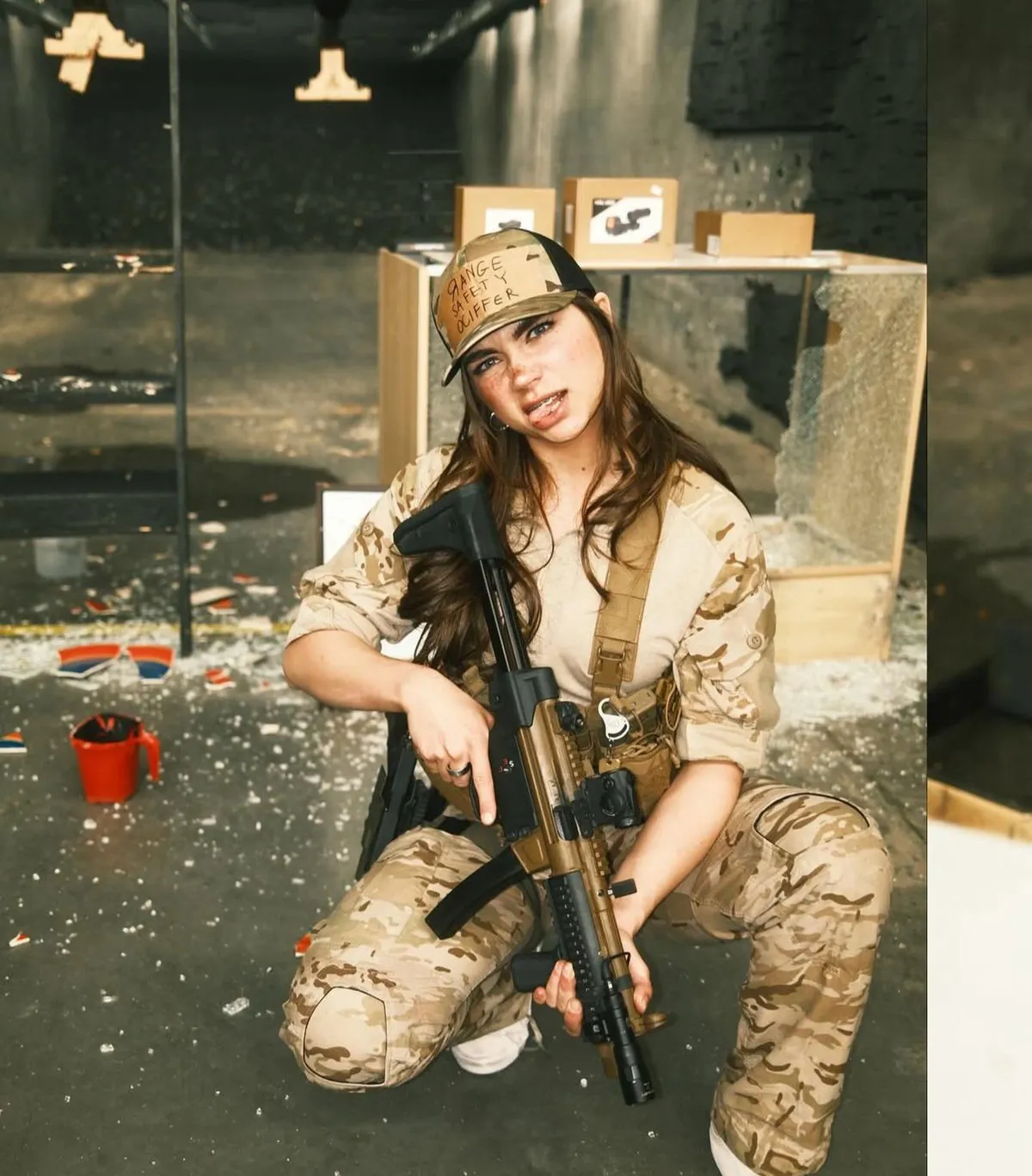 Hailey Lujan in uniform