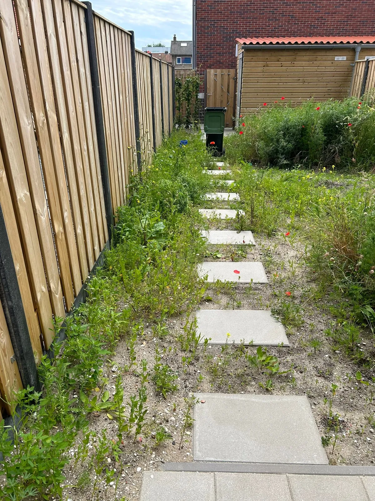 Our garden path transformation! Before &amp; after