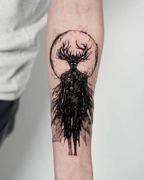 Did This Tattoo Come Out Okay? The Beast from Over The Garden Wall Arm Tattoo done by @timor_tt, Ganga Tattoo Studio, L.A.