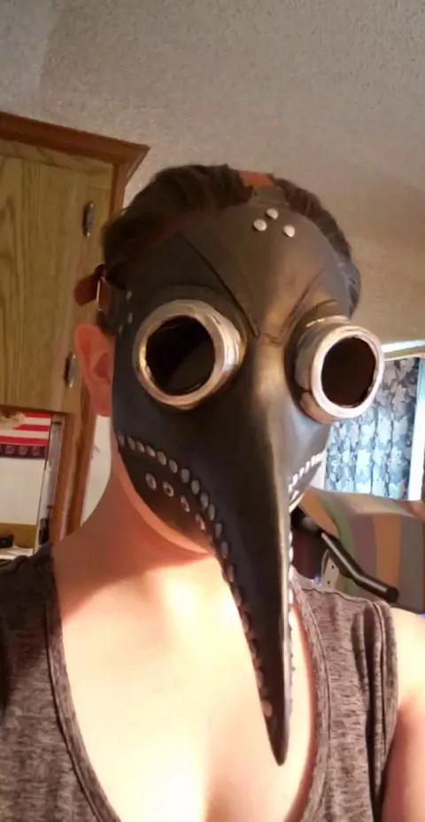 I got my mask in the mail. Maybe I should've gone with a better quality...