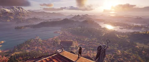 The sense of scale in AC Odyssey still blows my mind.