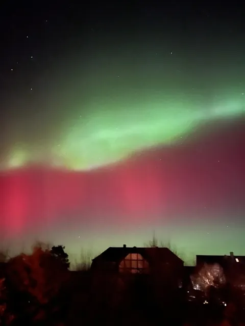 [OC] Aurora borealis observed from Germany on January 19, 2026