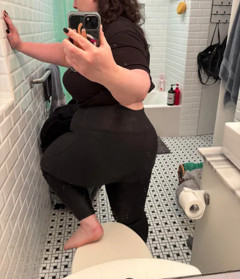 getting dressed for work (but i posted the pics in reverse so that you can undress me)