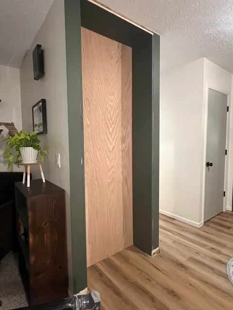 Reclaimed unused coat closet for pantry expansion