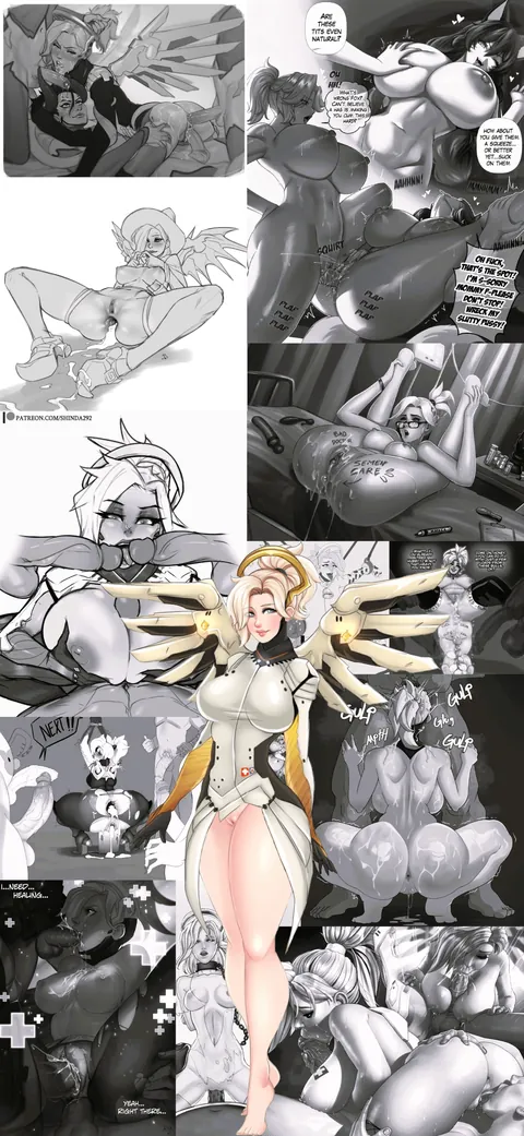 Overwatch Hentai Wallpapers (Various Artists) [Ashe, Widowmaker, Brigitte, DVA, Juno, Kiriko, Mei, Mercy, Pharah, Sombra, Symmetra, Tracer]