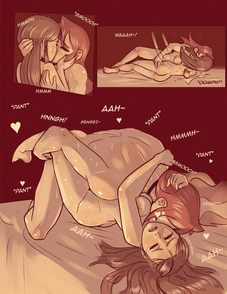 Akko and teacher Ursula [Little Witch Academia]