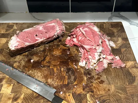 [homemade] prime rib, salami and cheddar