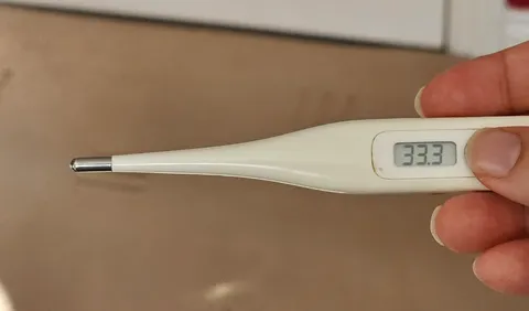It's so hot in the UK that my body temperature thermometer is giving a reading without putting it in my mouth