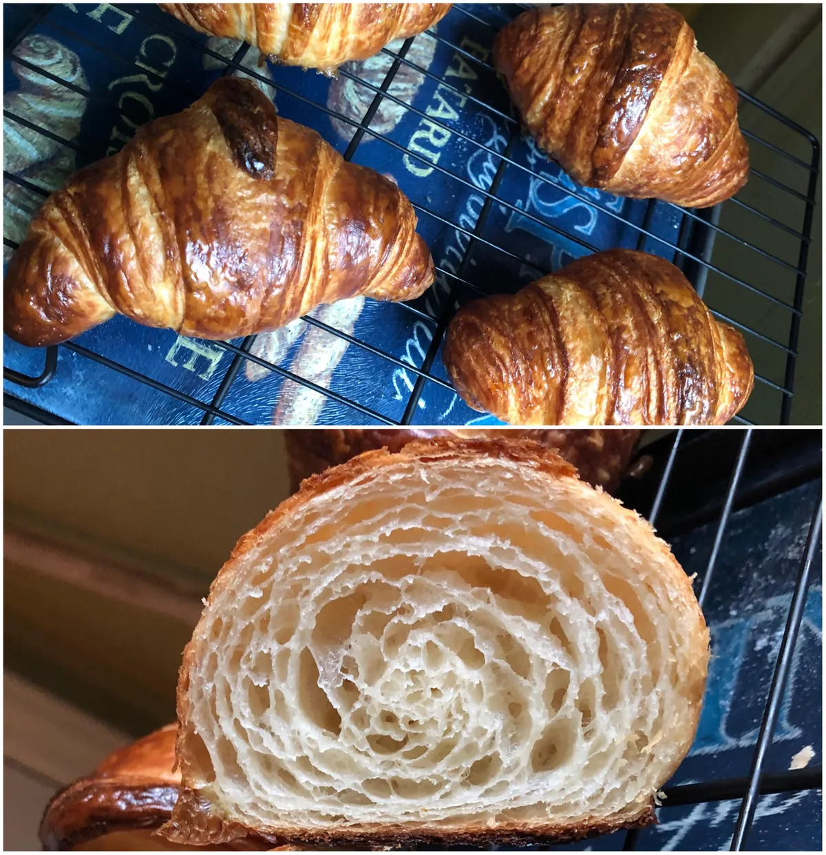 First at-home batch of croissants: