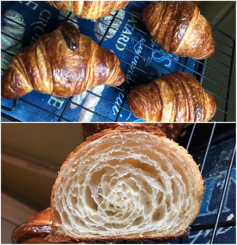 First at-home batch of croissants: