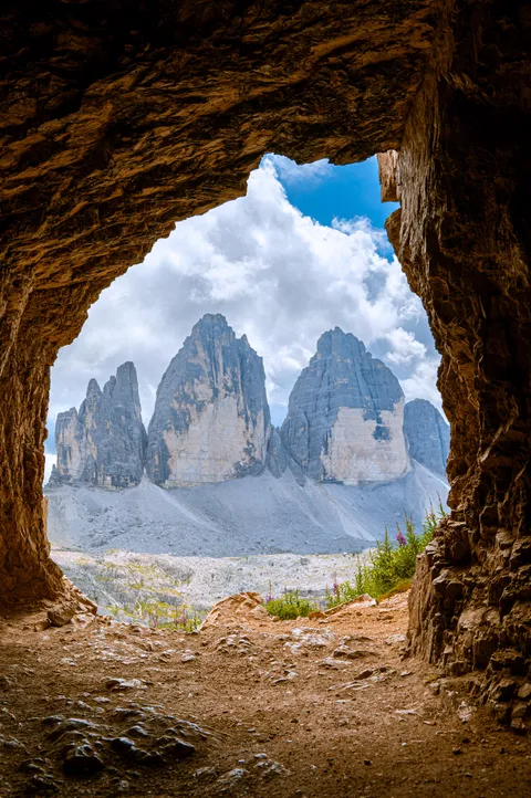 Tre Cime di Lavaredo, Italian Dolomites [OC] (3666x5510)