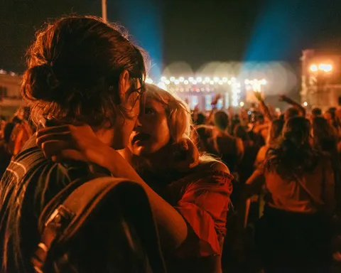 I found this photo I took of two strangers over two years ago at a concert