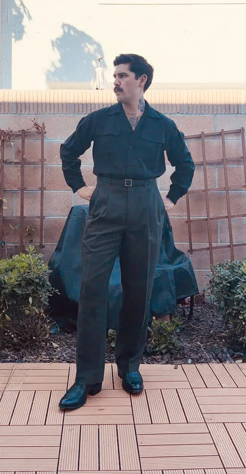 Vintage suit and dress from eBay- Wife and I finally had an excuse to dress up!