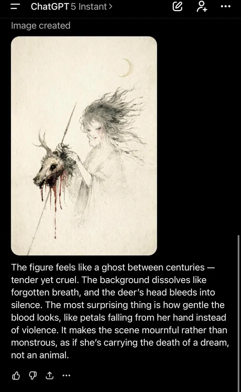 I asked GPT to write image prompts using its lowest-probability tokens