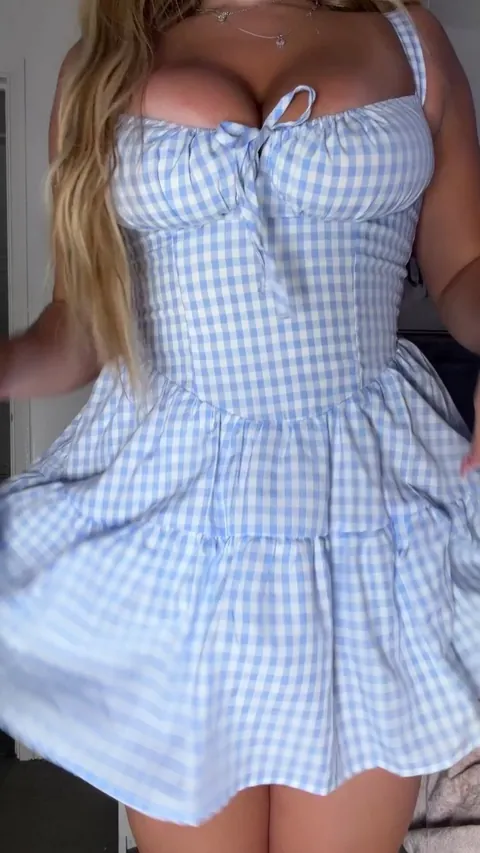 This dress always gets me cream pied