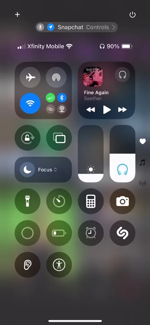 Snapchat doesnt allow you to hide or block content from “sophie rain” (“forbidden”)