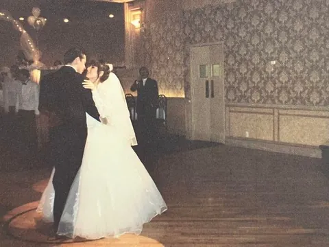 My parents on their wedding day, 1999
