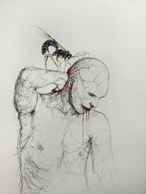 A collection of my unsettling scribble drawings