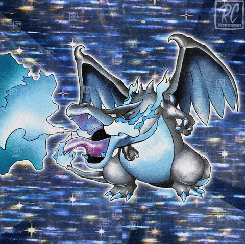 Mega Charizard X  &amp; Y Gen 1 Retro Style! [OC]
