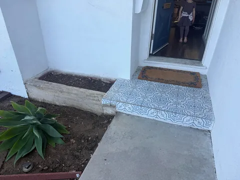 Small Front Yard Overhaul - Desert Landscape with Dry Creek in SoCal