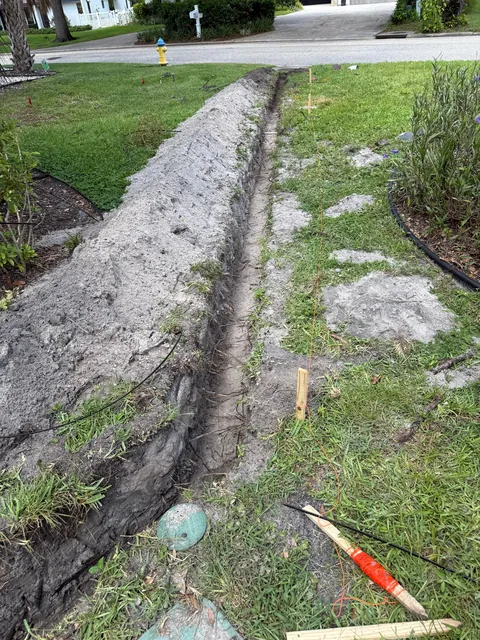 Hurricanes kept flooding my backyard so I buried 140ft of drainage pipe to prevent it.