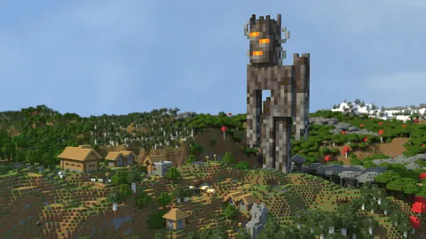 I built a Creaking mob statue