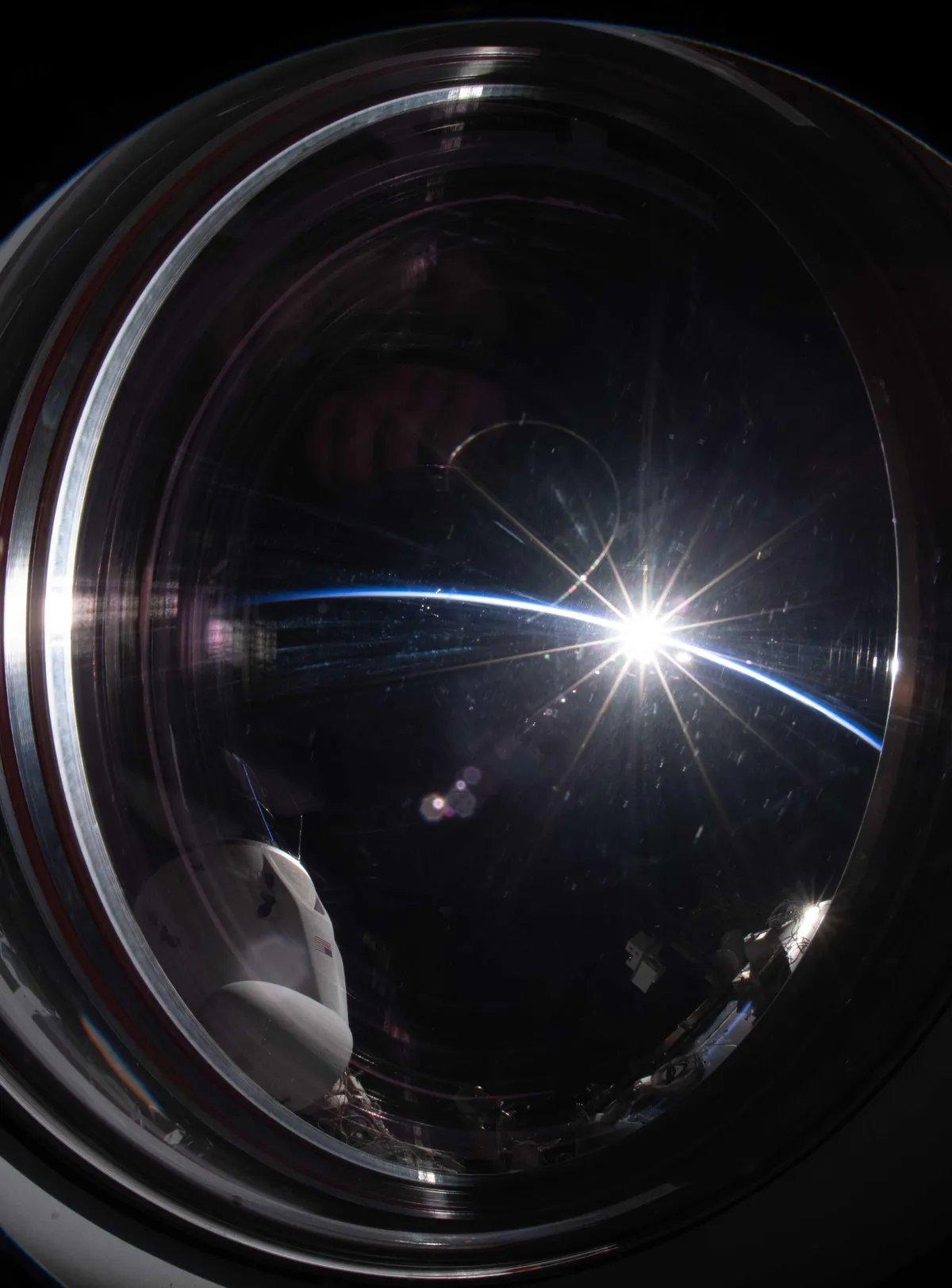 Sunset through the windows of Dragon