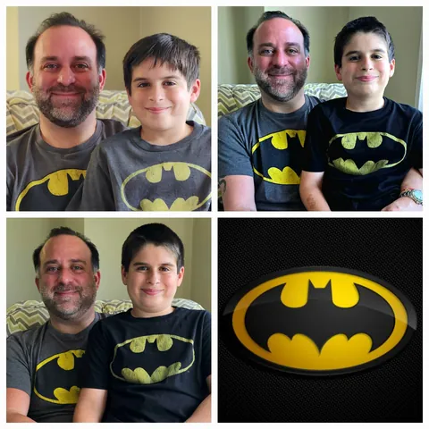 I wanted to share one of my favorite traditions with my son: Our annual "Batman" picture. We've been doing this since he was born (although I didn't realize it was a "thing" until year 3). We'll keep it going as long as possible! Swipe ➡️➡️