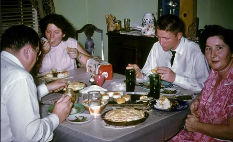 Dinner time in the 1950’s