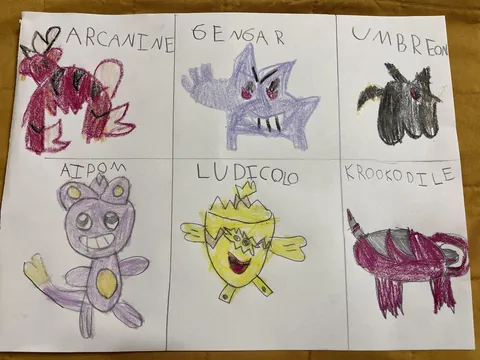 My daughter drew my favorite Pokemon for me.