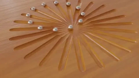 Originally created by Arthur Shapiro and Alex Rose-Henig of American University, this illusion appears circular but is actually formed by dots moving in straight lines.