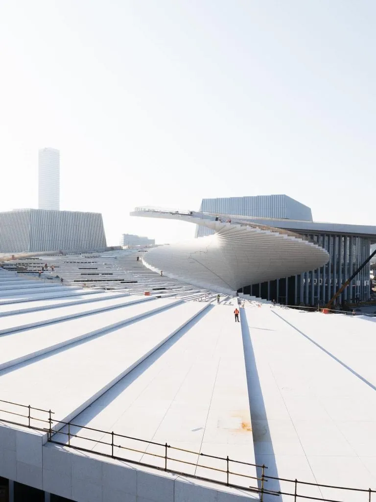 Shanghai Grand Opera House by Snøhetta. Due for completion in 2025