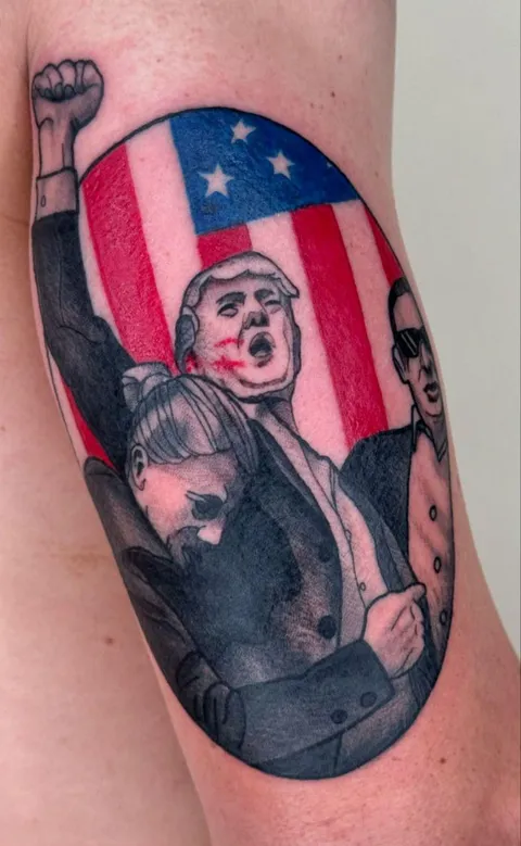 Someone already got a tattoo of the Trump pose