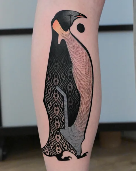 Penguin by me, Max Murphy at Living Lore Tattoo in Ellicott City, MD