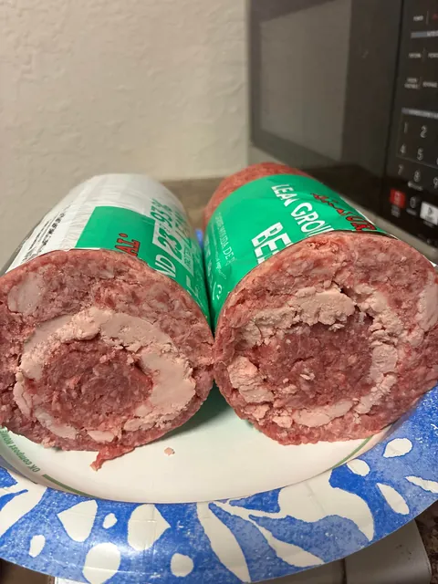 $25 tube of 93/7 lean ground beef