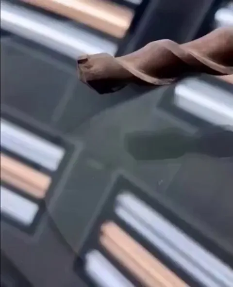 This is how a cracked glass windshield is repaired