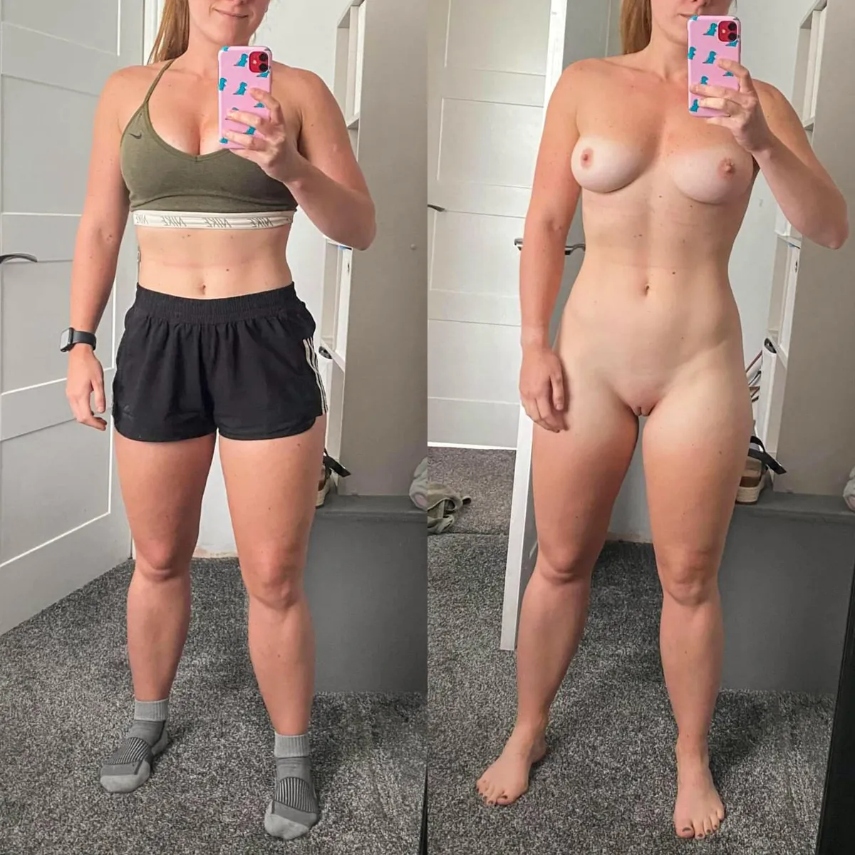 My gym clothes on/off for you guys