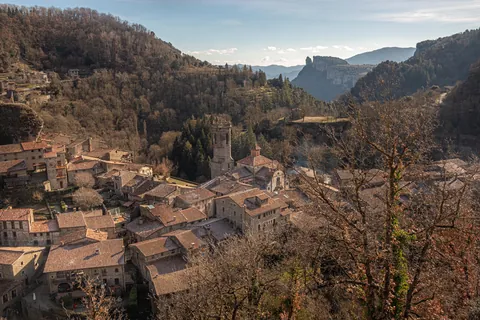 Rupit, a small medieval town in the mountains in Catalunya