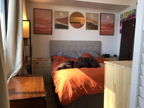 My bedroom during the golden hour