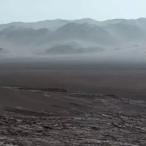 The surface of Mars, captured by the Curiosity rover.