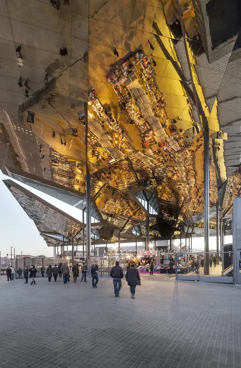 Mercat dels Encants- Street market in Barcelona, Spain - B720 architects (2013)