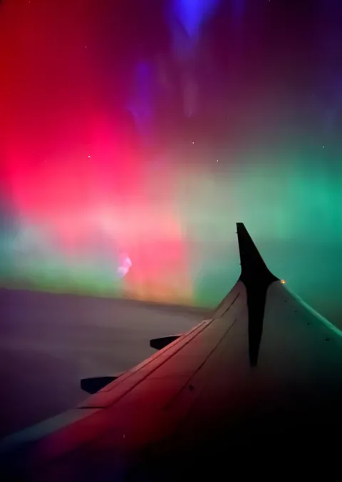 ITAP of the Northern Lights from an airplane