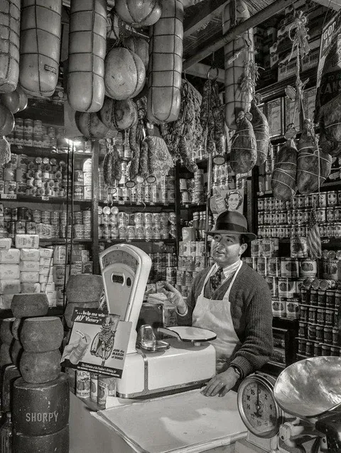 An Italian grocery store. NYC, 1943