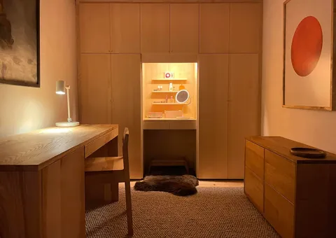 My girlfriend's minimalist bedroom