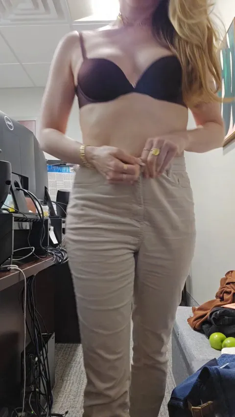 My outfits are more boring these days because I'm punishing my boss for constantly making fun of my clothes... (F)49